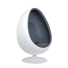 Fauteuil oeuf gris