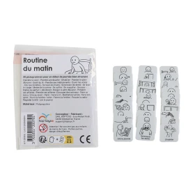 30 pictogrammes - Routine du matin - Style épuré