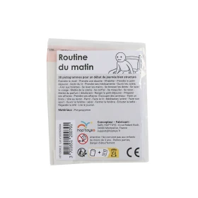 30 pictogrammes - Routine du matin - Style épuré