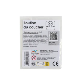 18 pictogrammes - Routine du coucher - Style épuré
