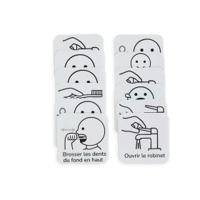 18 Pictogrammes - Se brosser les dents - Style épuré