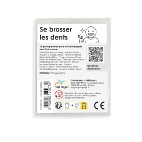 18 Pictogrammes - Se brosser les dents - Style épuré