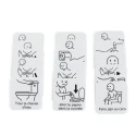 18 pictogrammes - Aller aux toilettes - Style épuré