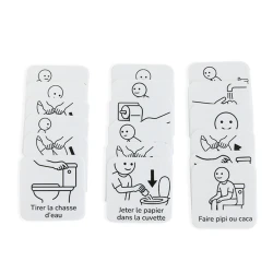18 pictogrammes - Aller aux toilettes - Style épuré