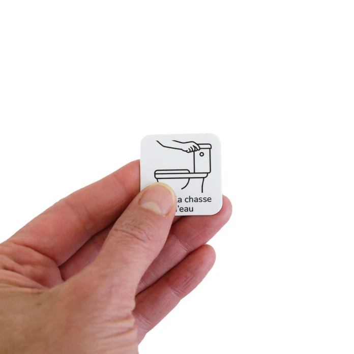 18 pictogrammes - Aller aux toilettes - Style épuré