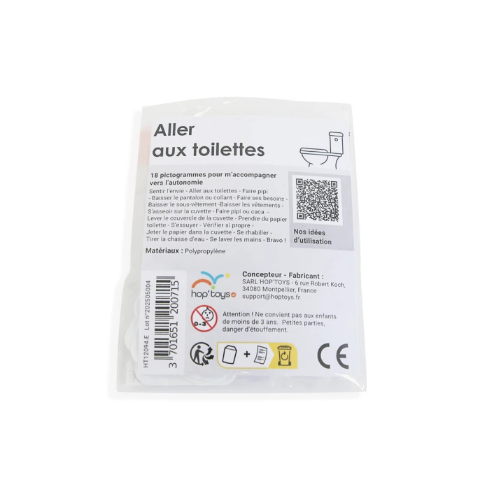 18 pictogrammes - Aller aux toilettes - Style épuré