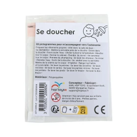 30 pictogrammes - Se doucher - Style épuré