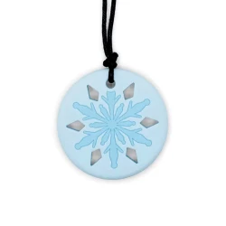Collier flocon de neige - blanc