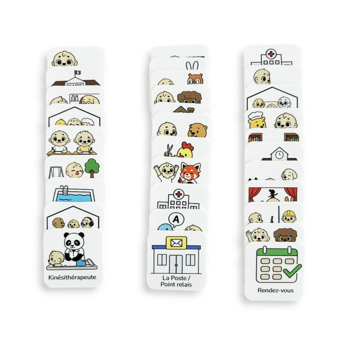 30 pictogrammes - Lieux et rendez-vous-kawaii