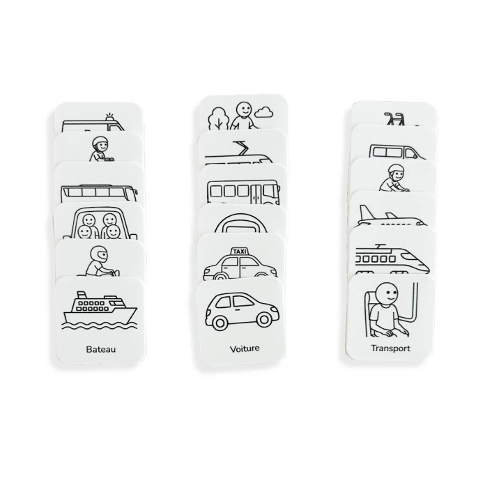 18 pictogrammes - Moyens de transport-épuré