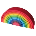 Arc-en-ciel en bois multicolore - 38 cm (12 pièces)