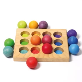 Plateau encastrement boules - pastel