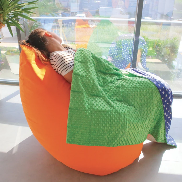 Couverture lestée - 90 x 120 cm - 1 kg - vert