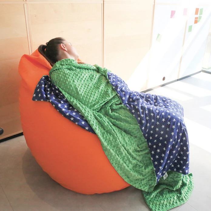 Couverture lestée - 90 x 120 cm - 2 kg - vert