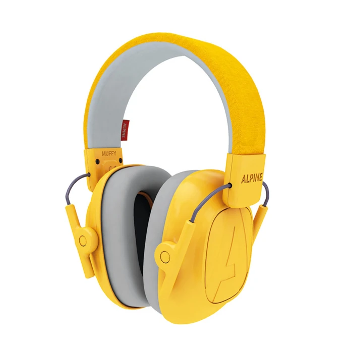 Casque antibruit enfant - Jaune moutarde.