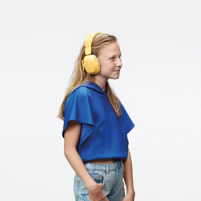 Casque antibruit enfant - Jaune moutarde.