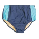Slip de bain incontinence enfant - Bleu marine/Turquoise