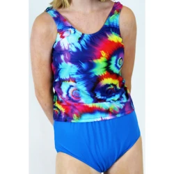 Tankini incontinence enfant - Tie dye