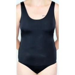 Maillot de bain incontinence 1 pièce femme - Noir
