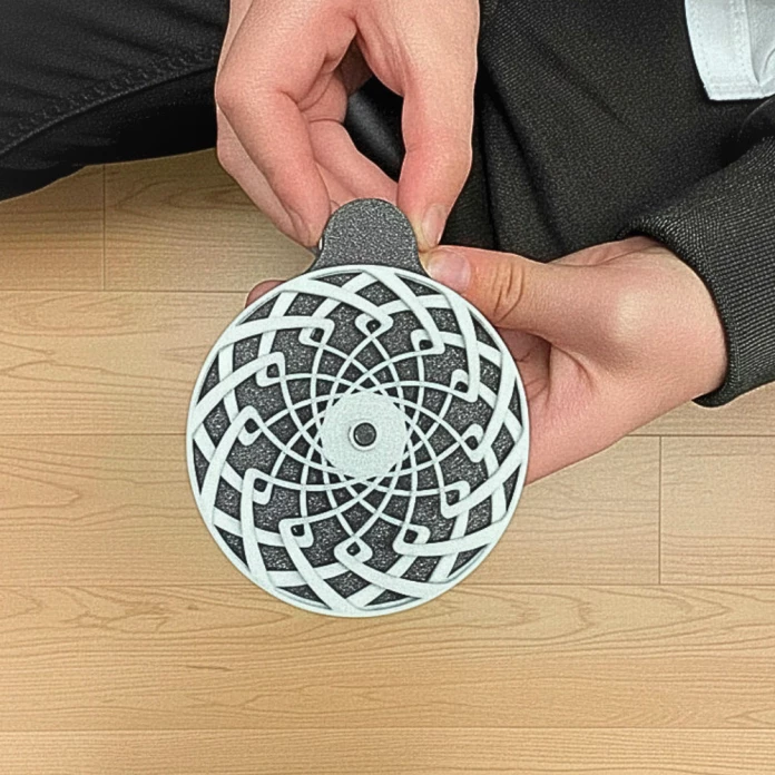 Fidget sensoriel rotatif à motifs