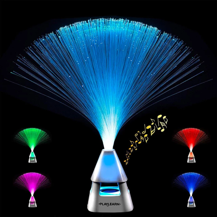 La lampe fibre optique haut-parleur