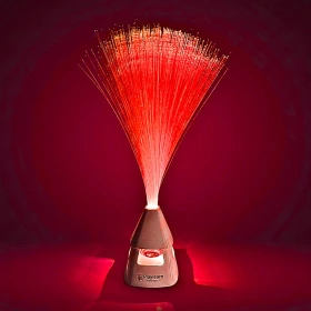 La lampe fibre optique haut-parleur