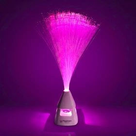 La lampe fibre optique haut-parleur