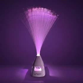 La lampe fibre optique haut-parleur