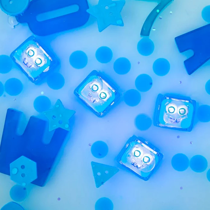 Glow pals - 4 cubes lumineux Blair bleu
