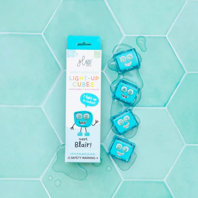 Glow pals - 4 cubes lumineux Blair bleu