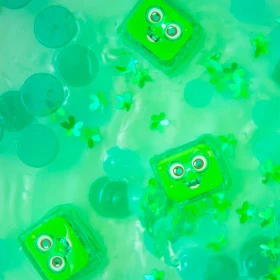 Glow pals - 4 cubes lumineux Pippa vert