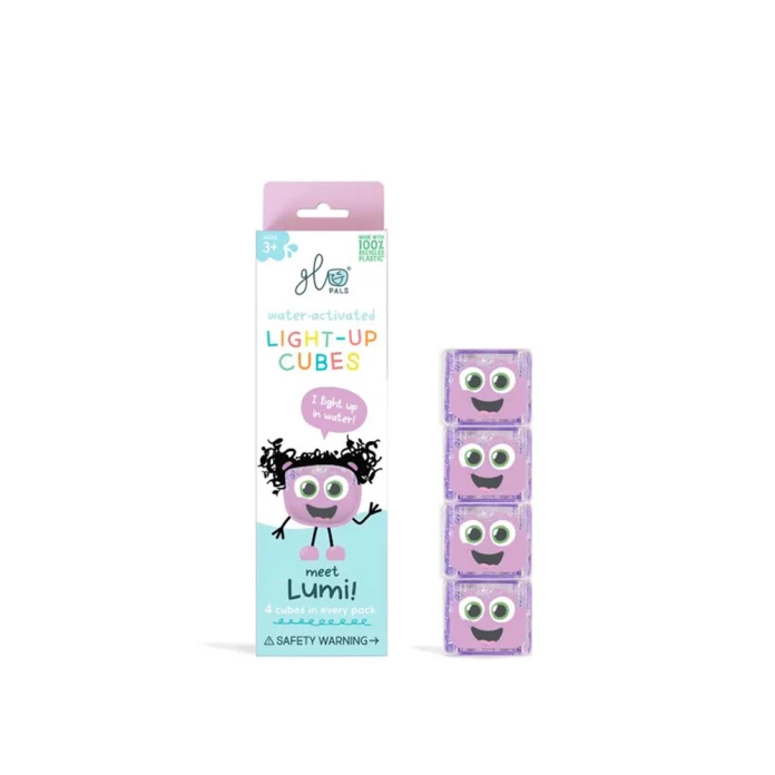 Glow pals - 4 cubes lumineux Lumi violet
