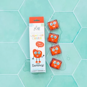 Glow pals - 4 cubes lumineux Sammy rouge