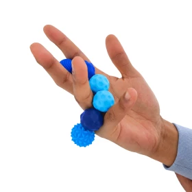 Boules sensorielles magnétiques x 8 - bleues