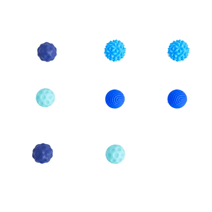 Boules sensorielles magnétiques x 8 - bleues