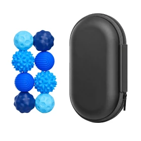 Boules sensorielles magnétiques x 8 - bleues