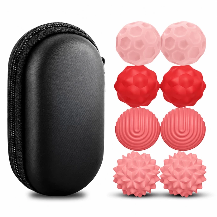 Boules sensorielles magnétiques x 8 - roses