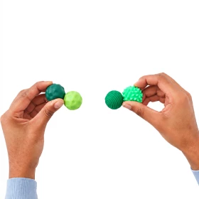 Pierres sensorielles magnétiques x 4 - vertes