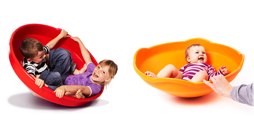 Toupie géante, petite toupie et stimulation vestibulaire passive Toupie géante, petite toupie et stimulation vestibulaire passive